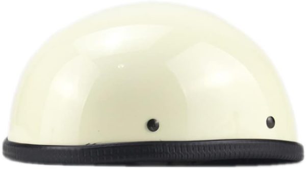 Motorcycle Half Helmet Beanie Cruising Skull Cap Small for Motorbike Scooter  Moped Scooters Electric - Image 2