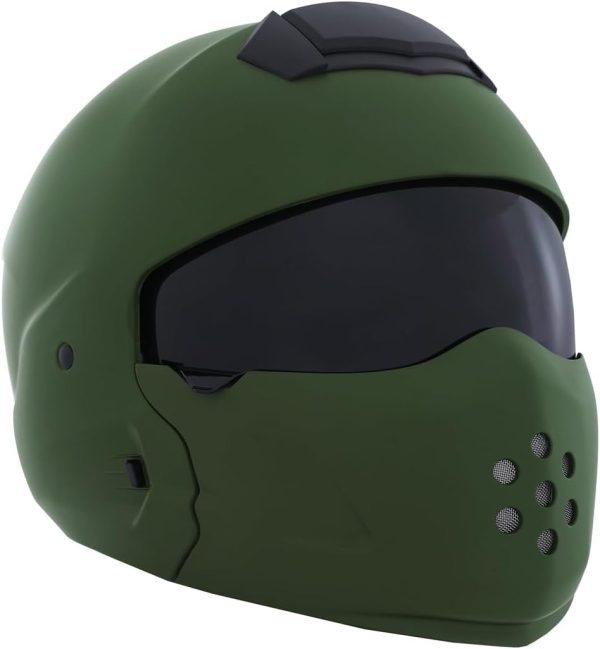 3/4 Open Face Motorbike Motorcycle Helmet Full Face Modular Helmets with Visor for Mens and Womens Street Bike Cruiser Scooter DOT Approved