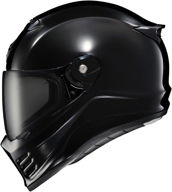 Full Face Adult Motorcycle Helmet Street Fighter Style with Bluetooth Ready Speaker Pockets  ECE 22.06 Approved Unisex