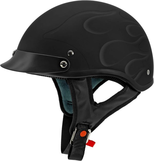 Solid Half Face Motorcycle Helmet